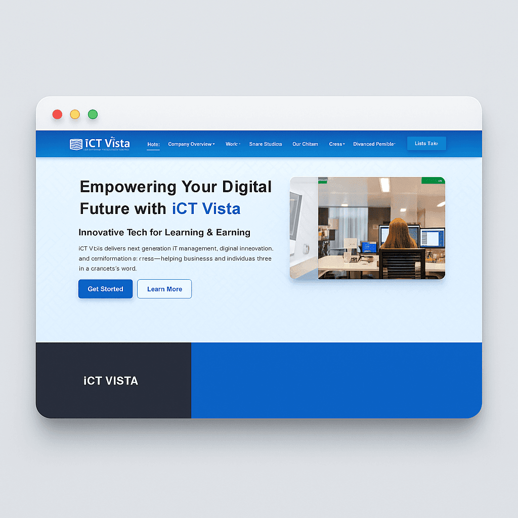 ictvista company website homepage